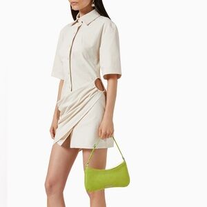 JACQUEMUS | La Robe Camisa Draped Shirt Dress